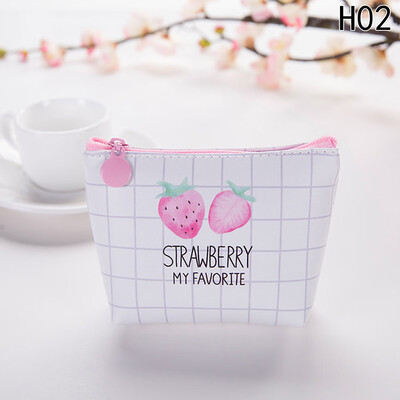 

Cute Cartoon Strawberry Stationery Pencil Pen Case Cosmetic Makeup Bag Zipper Pouch Case