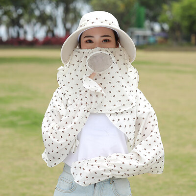 

Summer big along the sun hat woman outdoor sun protection face hat hundred set up UV bike outing sun hat