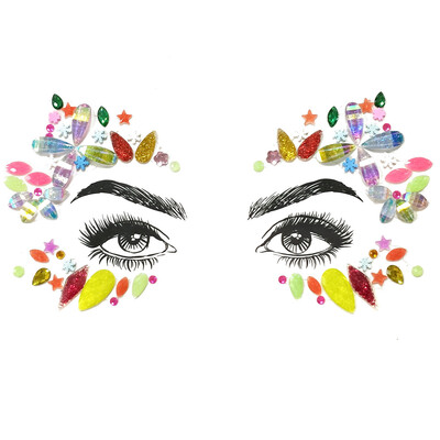

〖Follure〗Face Gems Adhesive Glitter Jewel Tattoo Wedding Festival Rave Party Body Make Up