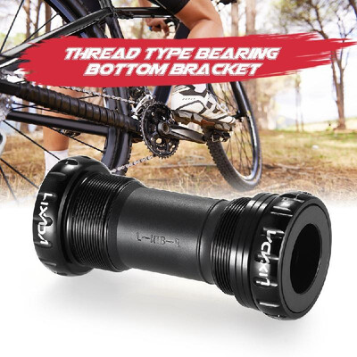 

Lixada MTB Mountain Bike Bicycle Cycling Thread Type Bottom Bracket Aluminum Alloy 68mm73mm BB Crank Set Bearing Axis Parts