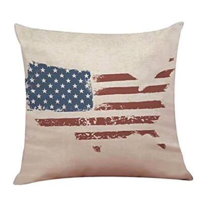 

Solemnly Patriotic Declaration Independence Day Embroidery Throw Pillow Cove