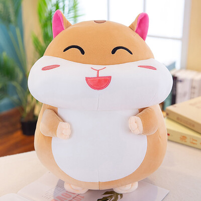 

Tailored Cute Kawaii Cartoon Plush Hamster Funny Toys Soft Stuffed Dolls Kids Gift 25cm