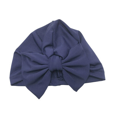 

Headwrap Solid Color Kids Baby Turban Ball Knot Newborn Beanie Hat Winter Cap