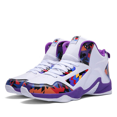 

Basketball shoes mens breathable wear-resistant cushioning shoes mens boots high to help sports comfortable protective shoes