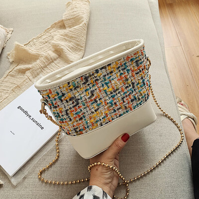 

Qiao Bani 2019 new Korean chic fashion hit color wandering street shooting single shoulder diagonal female bag a generation