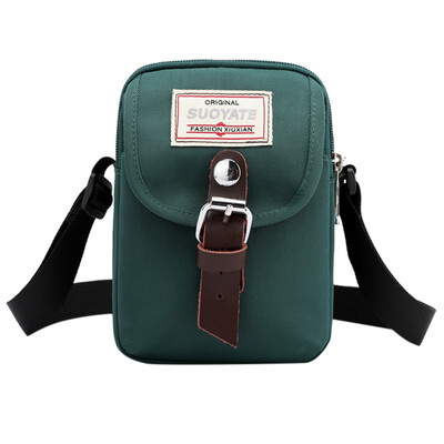 

Tailored Womens Solid Color Shoulder Messenger Bag simple Canvas Bag Portable Phone Bag