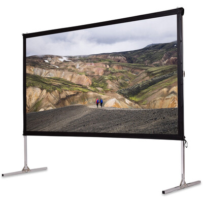 

120" Standing Portable Fast Folding Projector Screen w Carry bag