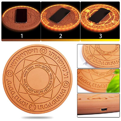 

10W Qi Wireless Fast Qi Charger Glowing Circle Magic Optical Array Wireless Charging Device For Phone