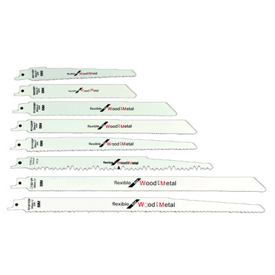 

8pcs Reciprocating Saw Cutter Wood Metal Cutting Tool Reciprocating Sabre Saw 150mm 200mm 225mm 240mm 300mm