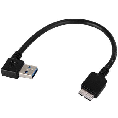 

USB 30 A Angled 90 Degree to Micro B Data Cable External Hard Drive Disk HDD High Speed SSD Data Cord