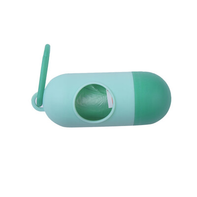 

〖Follure〗Pill Shape 3pc Pet Dog Poop Bag Dispenser Waste Garbage Bags Carrier Holder Disp