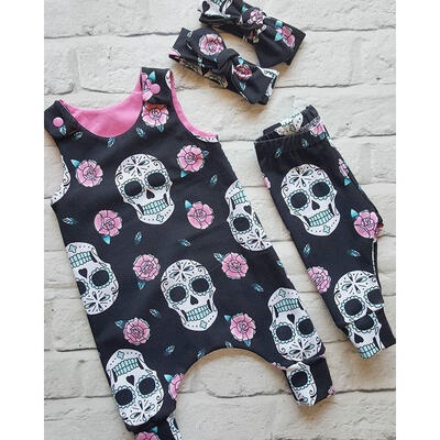 

Cute Halloween Newborn Baby Boys Girls Romper Jumpsuit Headband Outfits Clothes