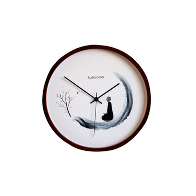 

Gobestart LATECOMER New Clock Watch Wall Clocks Silent Wooden Home Decoration Living Room