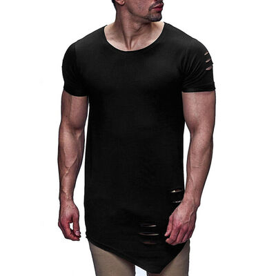 

Fashion Men Slim Fit Cotton Tops T-Shirt Short Sleeve Casual O-Neck Tee Shirt