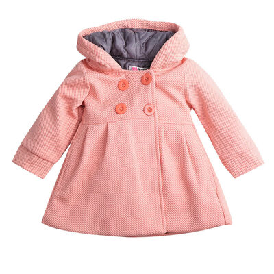 

Baby Girl Hooded Trench Coat Winter Windbreaker Parka Jacket Kids Outerwear