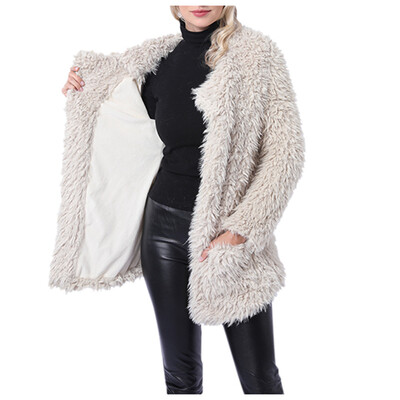 

Toponeto Women Winter Jacket Warm Thick Outerwear Coat Loose Long Overcoat