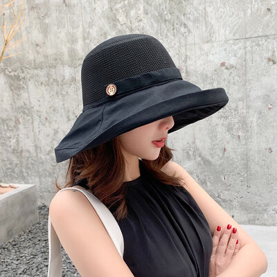 

net-red fishermans hat womens day Korean style summer sun-proof air-permeable&fashionable cheap sun hat