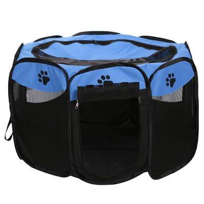 

Portable Folding Pets Dog Tent House Cage Puppy Dogs Outdoor Kennel Fence