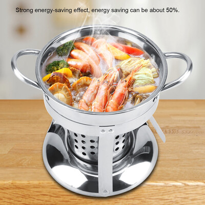 

Greensen Stainless Steel Non-magnetic Alcohol Stove Spirit Burner Shabu Hot Pot UtensilsAlcohol Stove Alcohol Burner