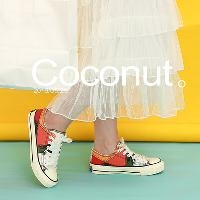 

Shoes women2019 new style of fashionable shoes Korean-style students100-way net red super-fire&small-set canvas shoes