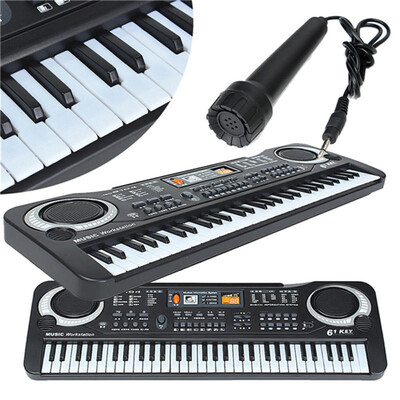 

Multifunctional Mini Electronic Piano with Microphone 61 Keys Toy for Children