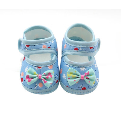 

Summer Baby Girl Bowknot New Shoes Shoes Soft Walkers Prioncess First Dot Sole Prewalker Shoes Round Cloth