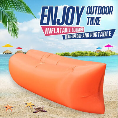 

Inflatable Lounger Air Sofa Hammock Waterproof Outdoor Sleeping Sofa Beach Chair Portable Package for Travelling Camping Hiking Po