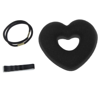 

〖Follure〗Heart Shaped Hair Curlers Sponge Curls Rollers Style Styling Roller BK