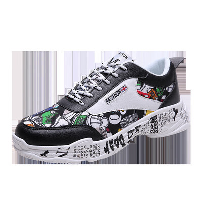 

Mens sneakers Autumn fashion trend mens graffiti running shoes mens shoes