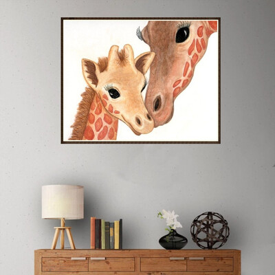 

Siaonvr Animal Embroidery Paintings Rhinestone Pasted DIY Diamond Painting Cross Stitch