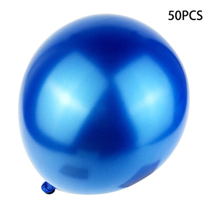 

Toponeto 50Pcs Chrome Shiny Metallic Latex Balloons for Birthday Wedding Grad Party BU