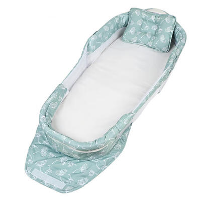 

Greensen Portable Folding Baby Crib Music Light Newborn Travel Bed with Pillow
