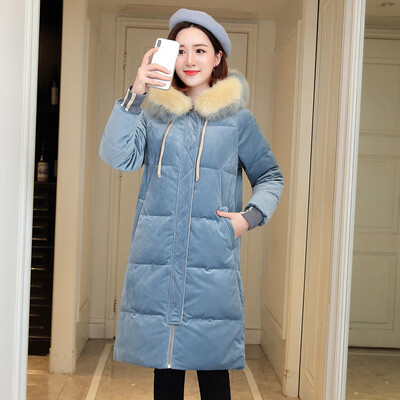 

Toponeto Fashion Women Winter Warm Cotton Hooded Winter Jacket Long-Sleeved Coat