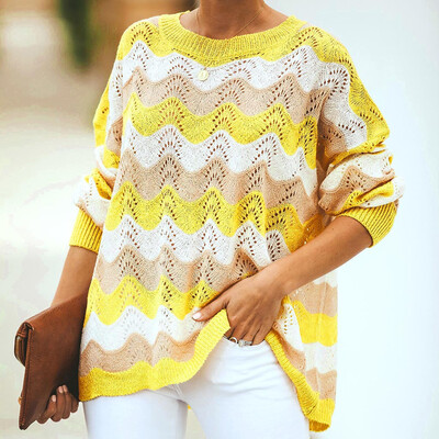 

〖Follure〗Womens Off The Shoulder Sweater Casual Knitted Loose Long Sleeve Pullover