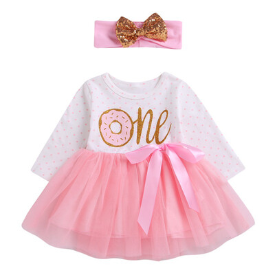 

Summer Cotton Baby Infant Fairy Tale Petals Colorful Dress with Headwear Princessborn Baby Dresses Gift