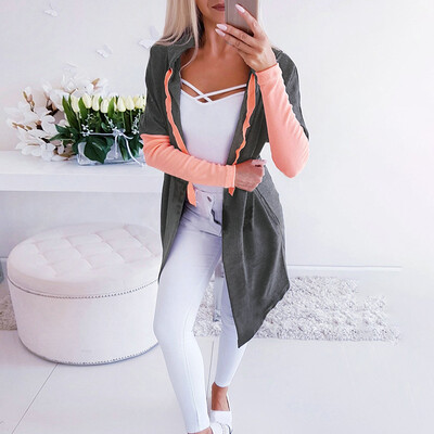 

Women Long Sleeve Hooded Jacket Casual Cardigan Coat Hoodie Outwear Sweatshirt