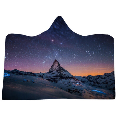 

Toponeto Cosmic Planet Series Plush Hooded Blanket Lichens Hooded Blanket 150x200cm