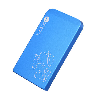 

25 Inch HDD Case USB30 to SATA HDD Converter Adapter External Case 4TB Hard Disk Drive Box External HDD EnclosureBlue
