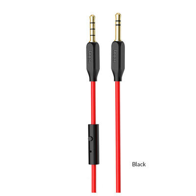 

HOCO Stereo Audio Cable 35mm Male To Male Aux Cable For IPHONE Car Headset Speaker Player Aux Cord With Microphone-1m