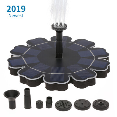 

Solar Fountain Pump With Battery Backup 25W Flower-shaped Freestanding Floating Brushless Water Pump for Outdoor Bird Bath Garden
