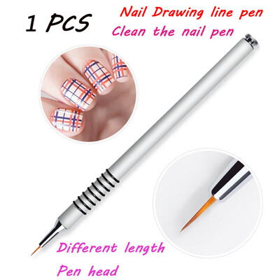 

Toponeto 1Pcs Nail Plastic Drawing Pen Painted Pen Superfine Brush Nail Art Make-up