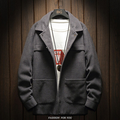 

Gobestart Mens Casual Trench Coat Fashion Long Sleeve Slim Overcoat Jacket Outwear