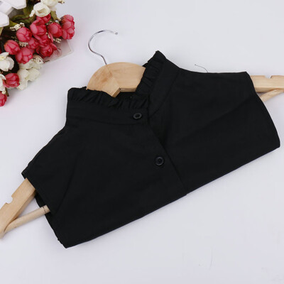 

Starmoon Women Solid Color Button Blouse False Collar Clothes Shirt Detachable Collars