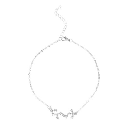 

Constellation Anklet 14K Gold Filled Cubic Zirconia Diamonds Ankle Bracelet Chain Summer Beach Jewelry Gifts