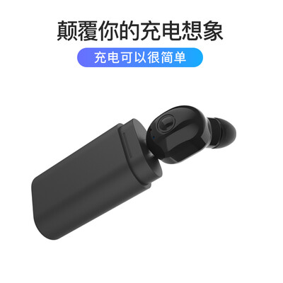 

Caperden Wireless Bluetooth Headset Mini Compact for AndroidHuaweiAppleoppovivo Single Ear In-Ear BlackLightning Charge