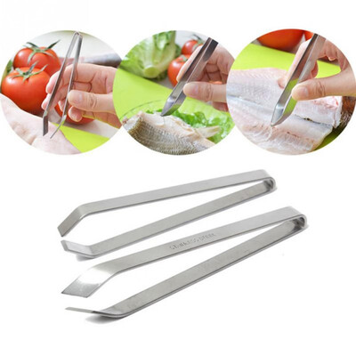 

Stainless Steel Fish Tweezers Fish Bone Remover Pincer Puller Kitchen Cooking Tools Fishing Tools