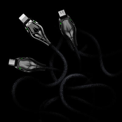 

Benks 3-in-1 Data Cable Lightning Type-C Micro USB Fast Charging Cord-15m