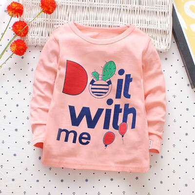 

Toddler Kid Girls Boys Letter Print Long Sleeves T-shirt Top Baby Clothing