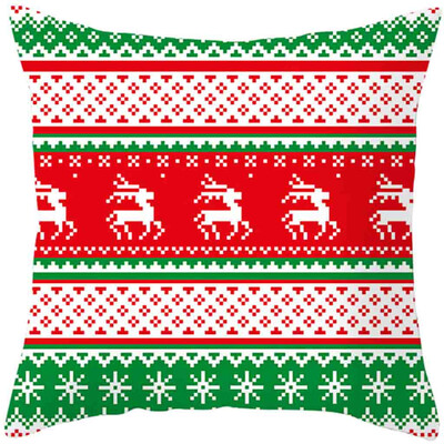 

Tailored 2020Merry Christmas Pillow Cases Cotton Linen Sofa Cushion Cover Home Decor