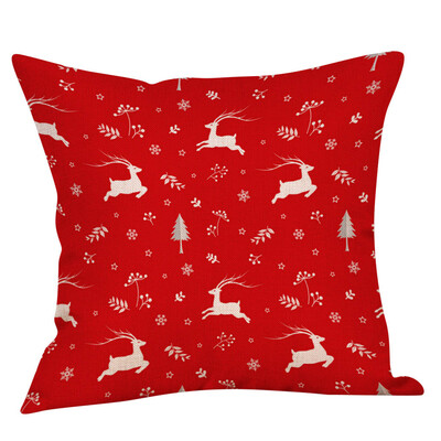 

Siaonvr Christmas Throw Pillow Cover Pillowcases Decorative Sofa Cushion Cover